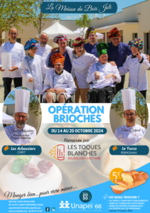 Affiche Opération Brioches 2024 Unapei 66 